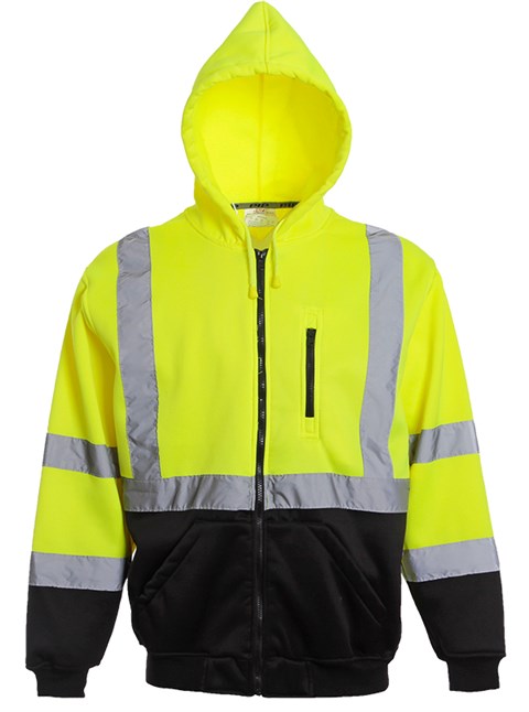 Hi Visibility Class 3 Hooded Sweatshirt