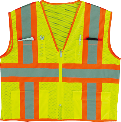ANSI/ISEA 107-2010 Class 2 Mesh Vest