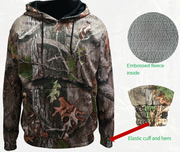 Knitted Camouflage Hooded Sweater